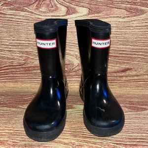 Toddler girl 7c Hunter black rain boot